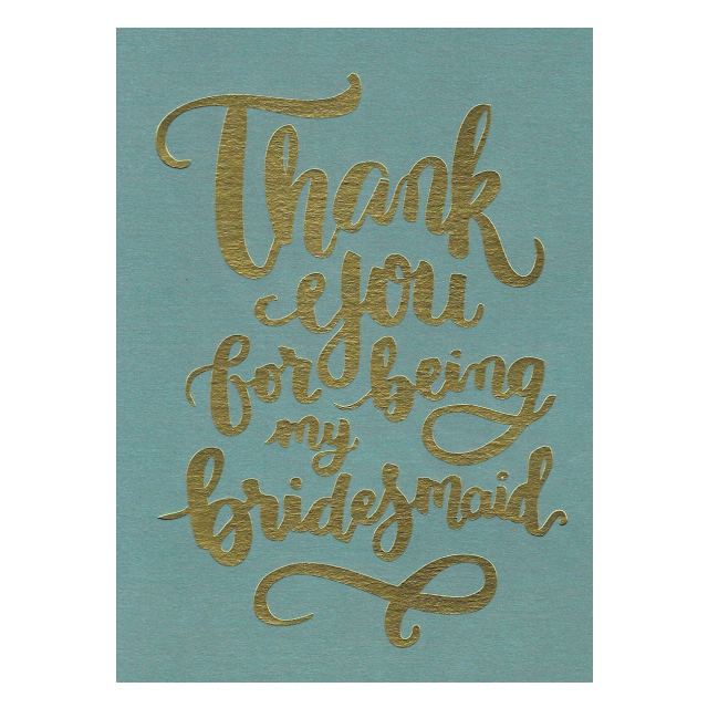 PAPERGEEK Greeting Cards: Thank You For Being My Bridesmaid