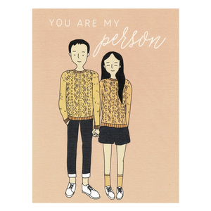 PAPERGEEK Greeting Cards: You Are My Person