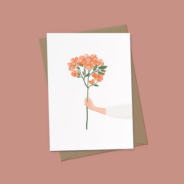 EJ MEMENTO Greeting Cards: Flowers for You