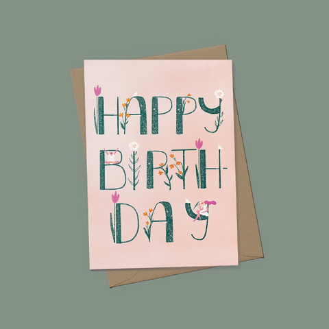 EJ MEMENTO Greeting Cards: Happy Birthday (Bloom)