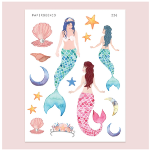 PAPERGEEK Mermaid Stickers 226