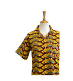 NALA DESIGNS Mens Shirt: Porcelain Moon Yellow (Cotton Slub)