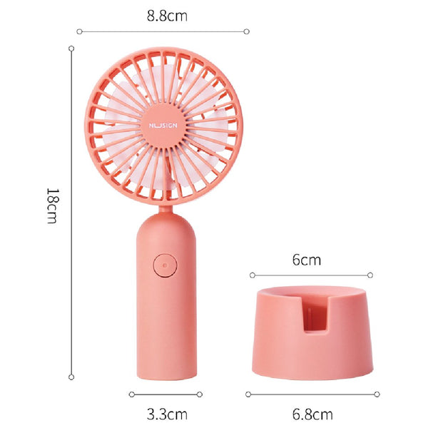 NU SIGN  3-Speed USB Rechargeable Table Fan