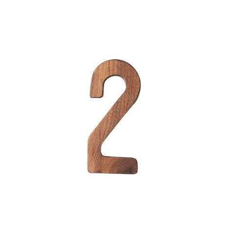 Walnut Wood Numeric (0-9)