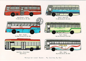 My Journey By Bus Postcards