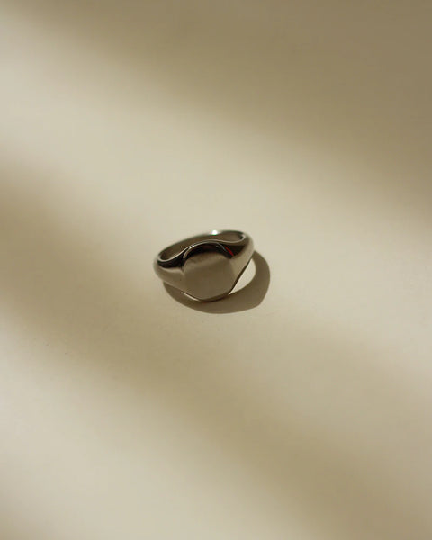 GUNG JEWELLERY Ring: Ovoid Silver