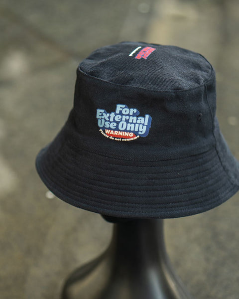 PARODY PARLOUR Bucket Hat: "FOR EXTERNAL USE ONLY"