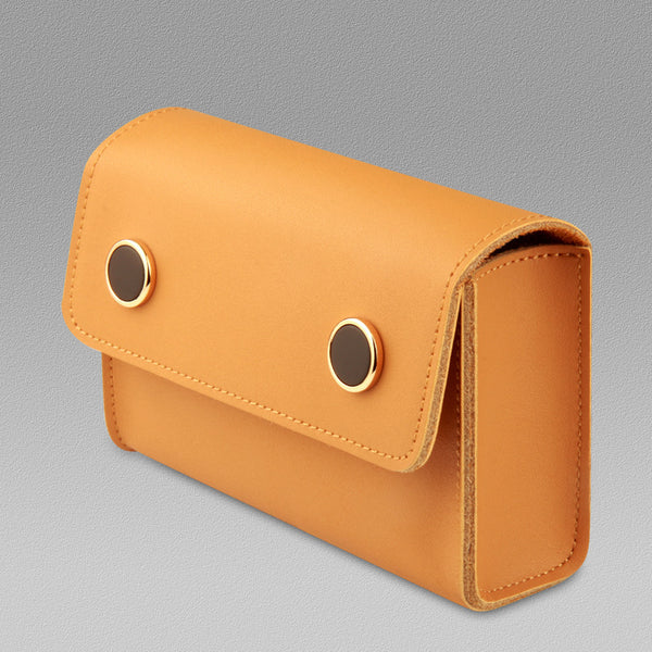 Macbook Charger Leather Storage Bag