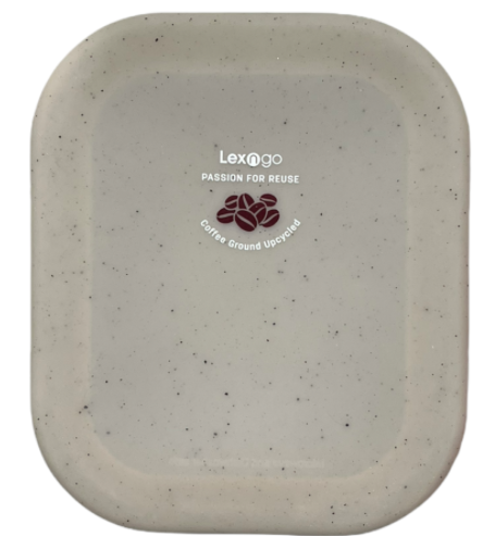 LEXNGO: Coffee Ground Silicone Collapsible Passion Box 850ml (Spork Included)